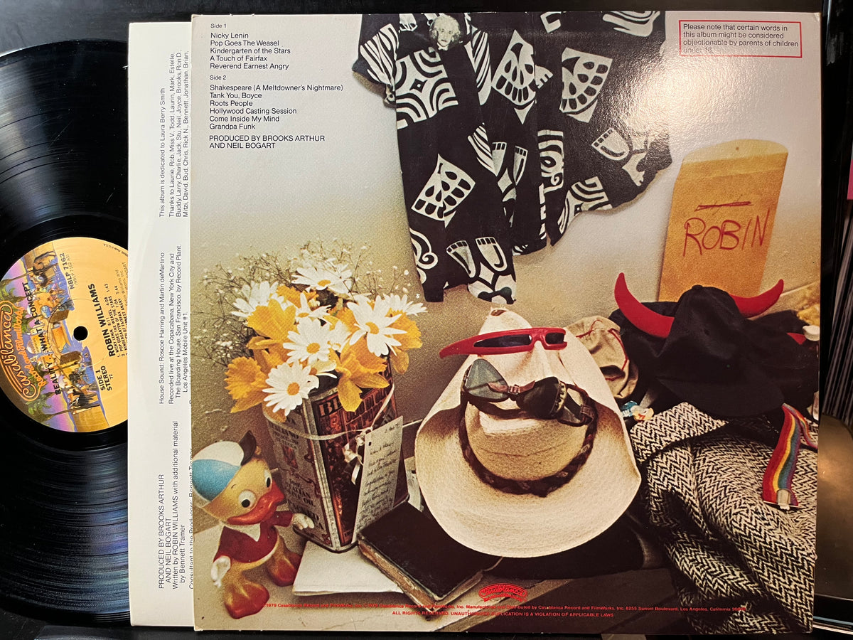 Robin Williamson - Reality... What A Concept (VINYL LP CASABLANCA NBLP 7162 1979) | USED Excellent+ (EX+) Near Mint (NM) - SPOKEN WORD / USED *EXCELLENT+*