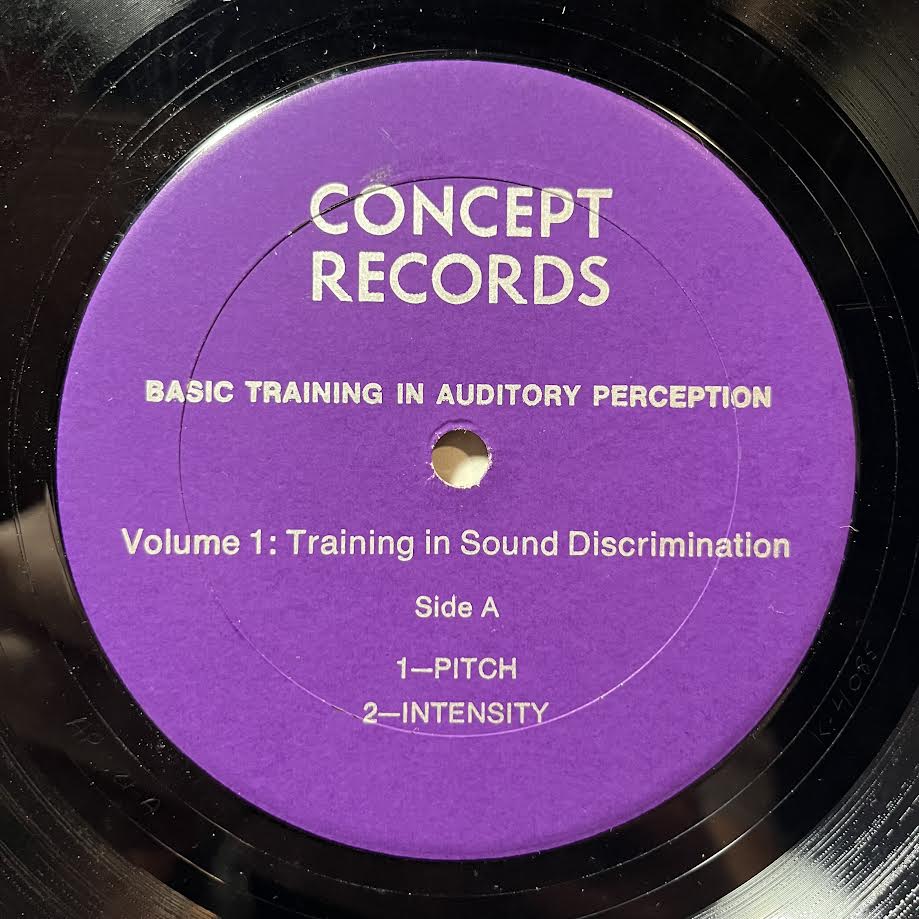 Basic Training In Auditory Perception, Volume 1: Training In Sound Discrimination (VINYL) | Excellent (EX) Excellent (EX) - SPOKEN WORD / USED *EXCELLENT*