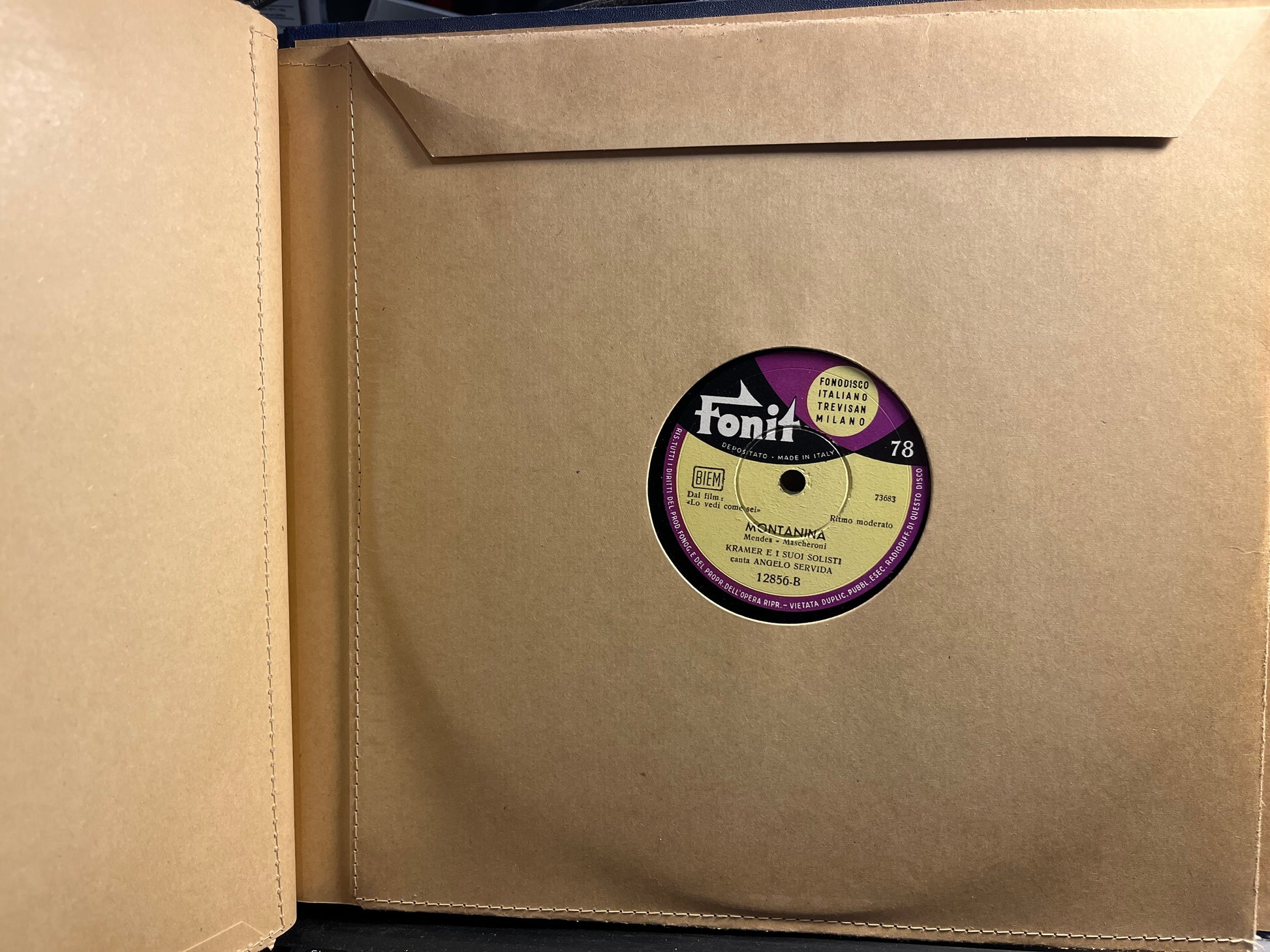 International Advertising Film Festival 1954 Venezia | Near Mint (NM) Excellent (EX) - SPOKEN WORD / USED *NEAR MINT/78RPM*