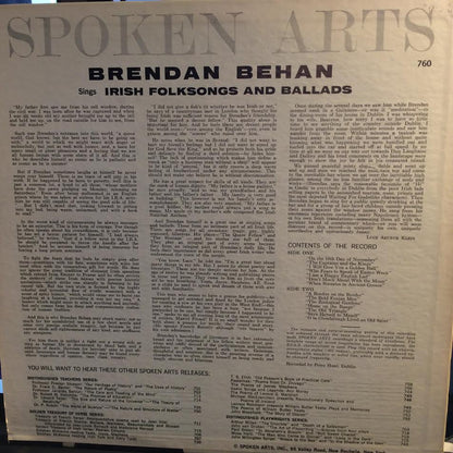 Irish Folksongs And Ballads (VINYL) | Near Mint- (NM-) Near Mint (NM) - SPOKEN WORD / USED *NEAR MINT-*