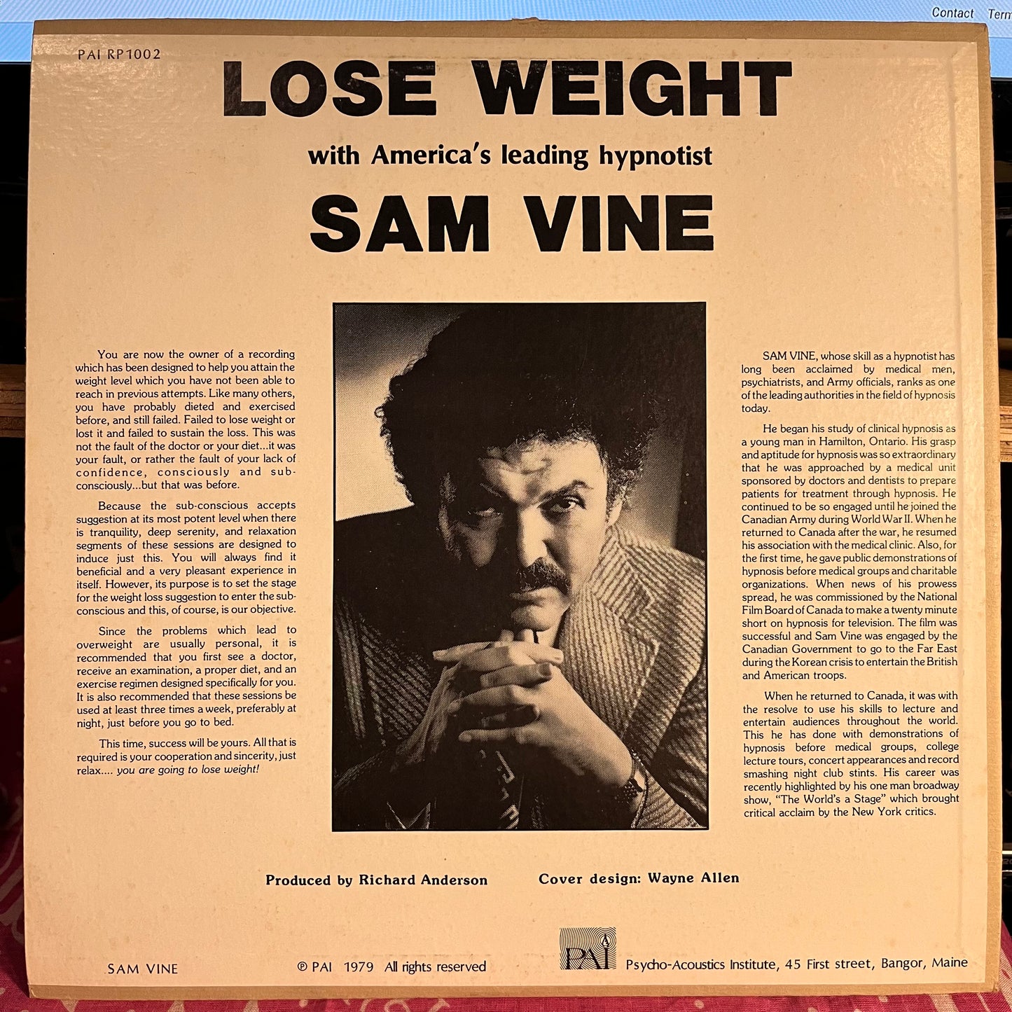 Sam Vine - Relax... You Are Going To Lose Weight | Near Mint (NM) Excellent (EX) - SPOKEN WORD / USED *NEAR MINT*