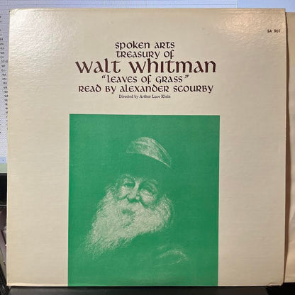 Treasury Of Walt Whitman: Leaves Of Grass (VINYL) | Near Mint (NM) Near Mint (NM) - SPOKEN WORD / USED *NEAR MINT*