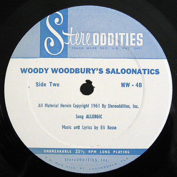 Woody Woodbury - Woody Woodbury's Saloonatics *SHRINK* | Very Good Plus (VG+) Near Mint (NM) - SPOKEN WORD / USED *VERY GOOD++*