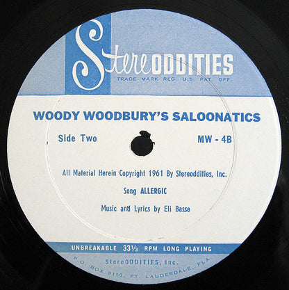 Woody Woodbury - Woody Woodbury's Saloonatics *SHRINK* | Very Good Plus (VG+) Near Mint (NM) - SPOKEN WORD / USED *VERY GOOD++*