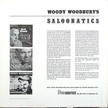 Woody Woodbury - Woody Woodbury's Saloonatics *SHRINK* | Very Good Plus (VG+) Near Mint (NM) - SPOKEN WORD / USED *VERY GOOD++*