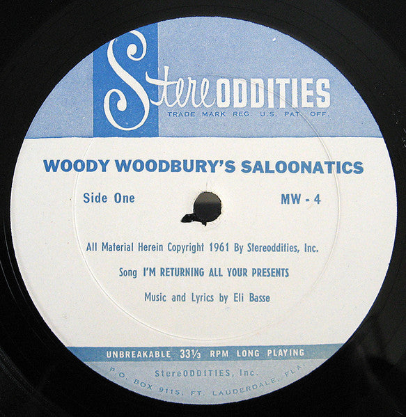 Woody Woodbury - Woody Woodbury's Saloonatics *SHRINK* | Very Good Plus (VG+) Near Mint (NM) - SPOKEN WORD / USED *VERY GOOD++*