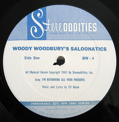 Woody Woodbury - Woody Woodbury's Saloonatics *SHRINK* | Very Good Plus (VG+) Near Mint (NM) - SPOKEN WORD / USED *VERY GOOD++*