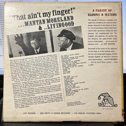 That Ain't My Finger (VINYL) | Very Good (VG) Excellent (EX) - SPOKEN WORD / USED *VERY GOOD*