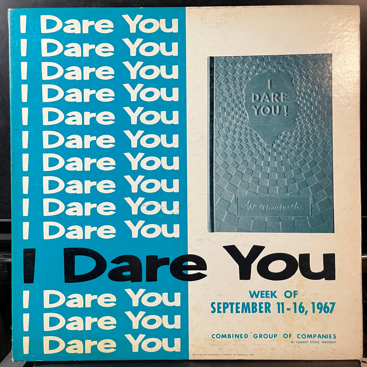 W. Clement Stone - I Dare You (VINYL LP) | USED Near Mint (NM or M-) Excellent (EX) SPOKEN WORD