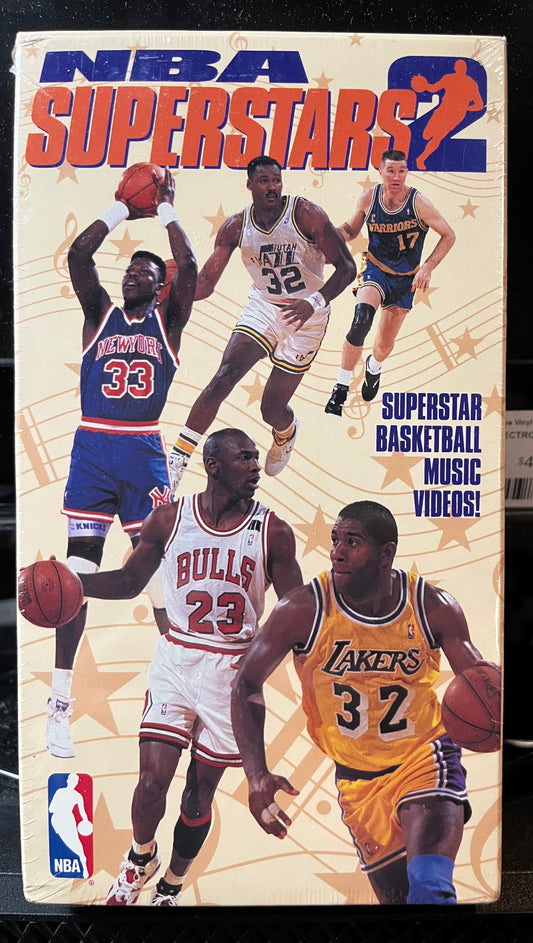 1992 SUPERSTARS VHS TAPE STARRING MICHAEL JORDAN | - SPORTS *SEALED*