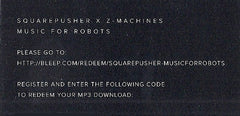 Squarepusher X Z-Machines Music For Robots Warp Records 12" Mint (M) Mint (M)