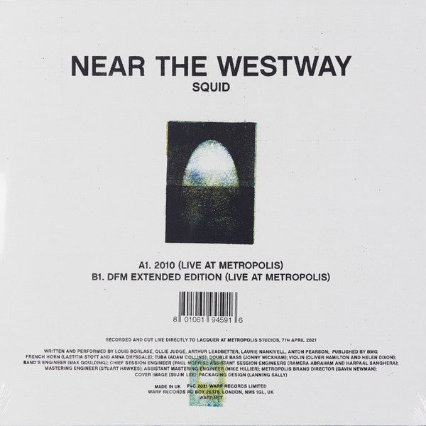 Squid (29) Near The Westway Warp Records 12", RSD, Single, Ltd Mint (M) Mint (M)