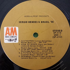 Sérgio Mendes & Brasil '66 Herb Alpert Presents Sergio Mendes & Brasil '66 A&M Records, A&M Records, A&M Records LP, Album Very Good Plus (VG+) Very Good Plus (VG+)