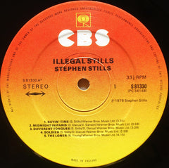 Stephen Stills Illegal Stills CBS, CBS LP, Album Near Mint (NM or M-) Near Mint (NM or M-)