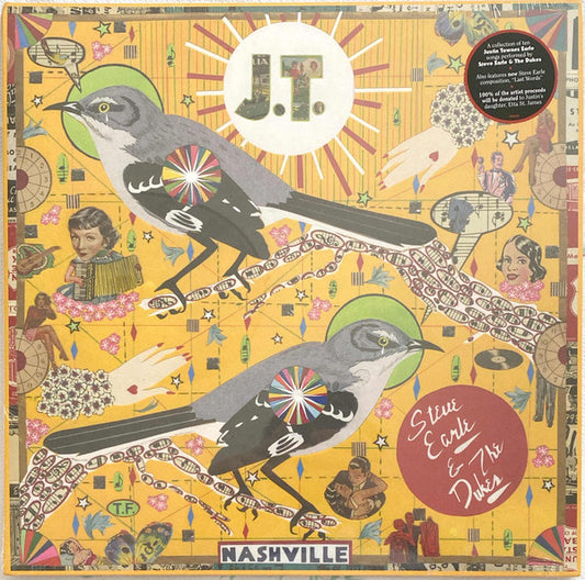 Steve Earle & The Dukes J.T. New West Records LP, Album Mint (M) Mint (M)