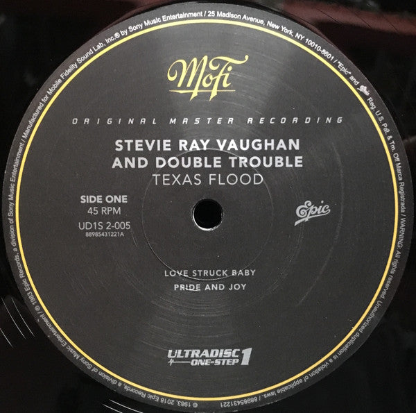 Stevie Ray Vaughan & Double Trouble Texas Flood Mobile Fidelity Sound Lab, Epic Records, Sony Music Commercial Music Group 2x12", Album, RE, RM, 180 + Box, Ltd, Num Mint (M) Mint (M)