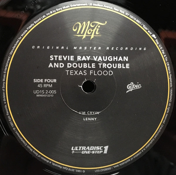 Stevie Ray Vaughan & Double Trouble Texas Flood Mobile Fidelity Sound Lab, Epic Records, Sony Music Commercial Music Group 2x12", Album, RE, RM, 180 + Box, Ltd, Num Mint (M) Mint (M)