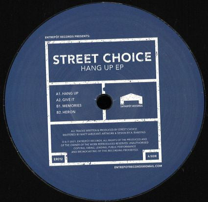 Hang Up EP | Mint (M) Generic - DEEP HOUSE