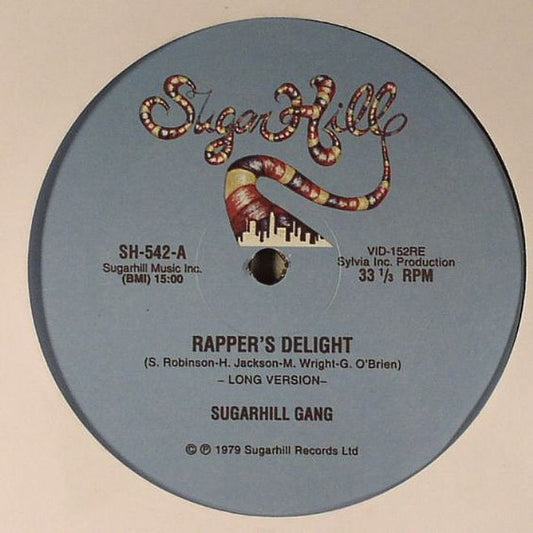 Sugarhill Gang Rapper's Delight Sugar Hill Records 12", Unofficial Mint (M) Mint (M)