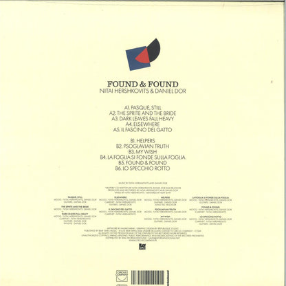 Nitai Hershkovits & Daniel Dor - Found & Found (VINYL LP Circus Company) | NEW Mint (M) Mint (M) - SYNTH-POP *NEW*