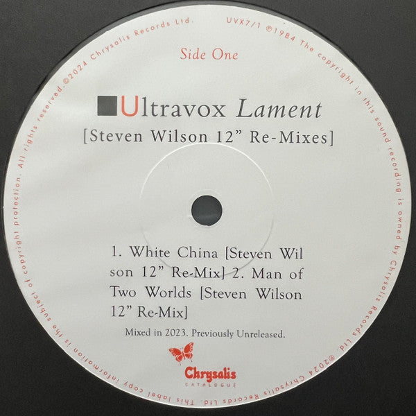 Ultravox Re-mixes (Steven Wilson 12" Re-Mixes) 12" Mint (M) Mint (M)