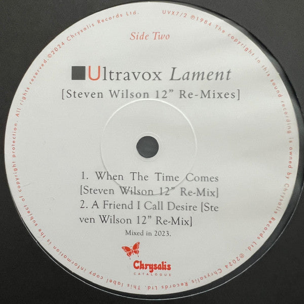 Ultravox Re-mixes (Steven Wilson 12" Re-Mixes) 12" Mint (M) Mint (M)