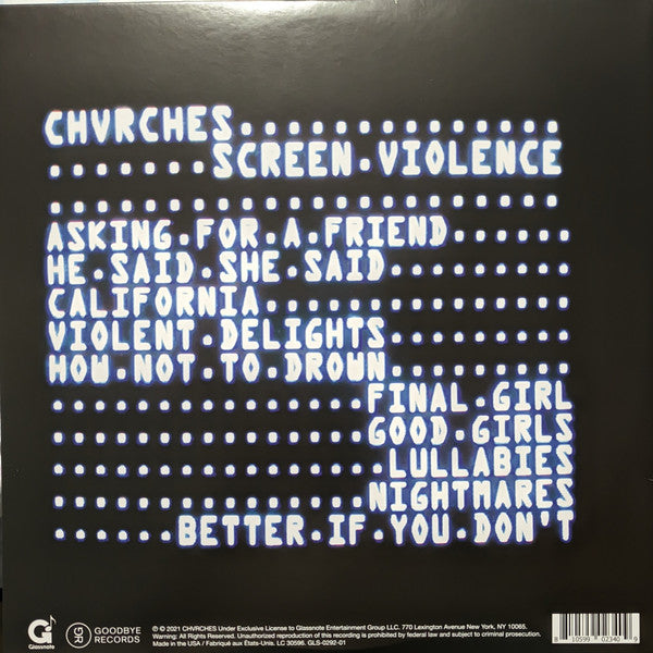 Screen Violence (VINYL) | Mint (M) Mint (M) - SYNTH POP *SEALED*