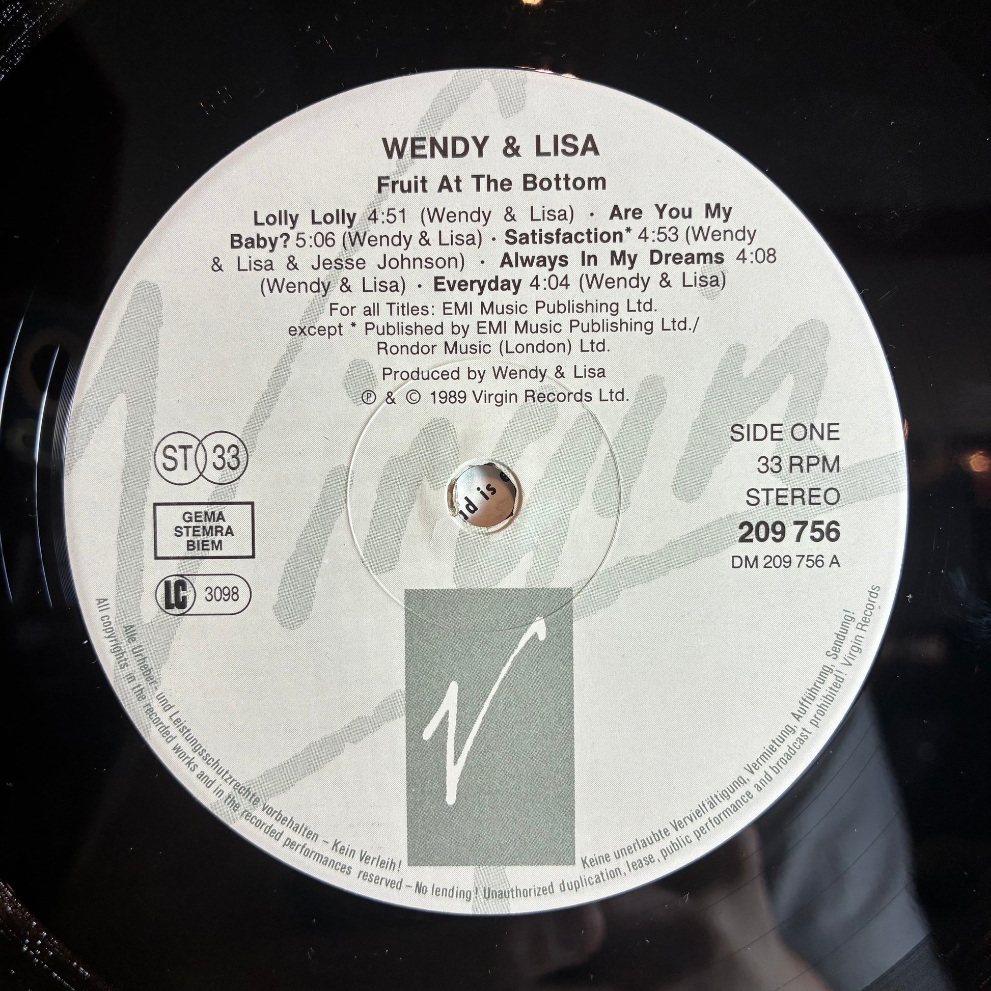 Wendy & Lisa - Fruit At The Bottom (VINYL) | Excellent+ (EX+) Excellent (EX) - SYNTH-POP / USED *EXCELLENT+*