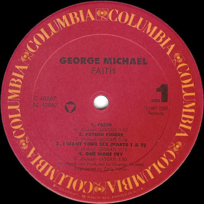 George Michael - Faith (VINYL LP) | Excellent+ (EX+) Excellent+ (EX+) - SYNTH-POP / USED *EXCELLENT+*