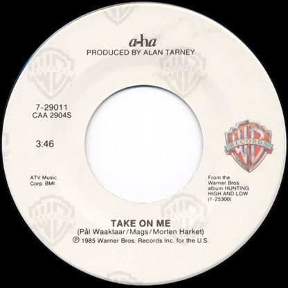 Take On Me (7" VINYL) | Excellent (EX) Excellent (EX) - SYNTH-POP / USED *EXCELLENT*