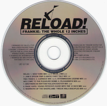 Reload! Frankie: The Whole 12 Inches (CD) | Excellent (EX) Near Mint (NM or M-) - SYNTH-POP / USED *EXCELLENT*