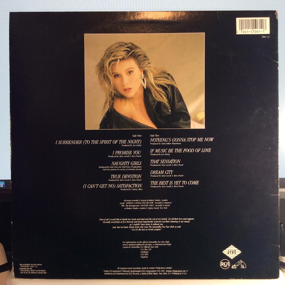 Samantha Fox (VINYL) | Near Mint- (NM-) Near Mint (NM) - SYNTH-POP / USED *NEAR MINT-*