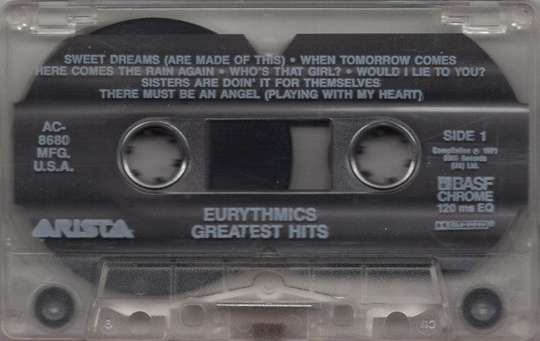 Eurythmics - Greatest Hits *CASSETTE* | Near Mint (NM) Near Mint (NM) - SYNTH-POP / USED *NEAR MINT*