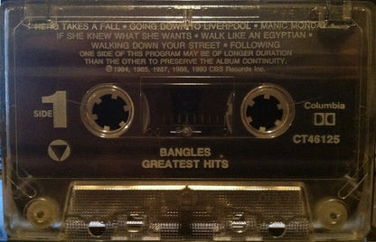 Bangles - Greatest Hits *CASSETTE* | Near Mint (NM) Near Mint (NM) - SYNTH-POP / USED *NEAR MINT*