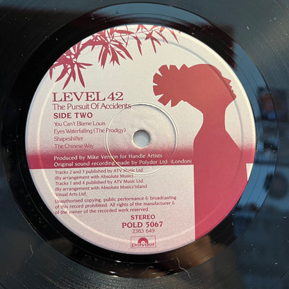 The Pursuit Of Accidents (VINYL) | Near Mint (NM) Near Mint (NM) - SYNTH-POP / USED *NEAR MINT*