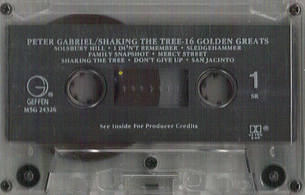 Peter Gabriel - Shaking The Tree: Sixteen Golden Greats *CASSETTE* | Near Mint (NM) Near Mint (NM) - SYNTH-POP / USED *NEAR MINT*
