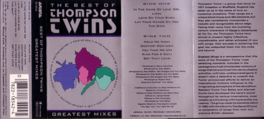 Thompson Twins - The Best Of Thompson Twins / Greatest Mixes *CASSETTE* | Near Mint (NM) Near Mint (NM) - SYNTH-POP / USED *NEAR MINT*