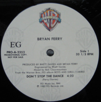 Don't Stop The Dance | Near Mint (NM) Excellent (EX) - SYNTH-POP / USED *NEAR MINT*