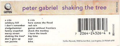 Peter Gabriel - Shaking The Tree: Sixteen Golden Greats *CASSETTE* | Near Mint (NM) Near Mint (NM) - SYNTH-POP / USED *NEAR MINT*