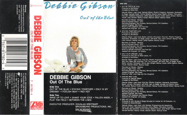 Debbie Gibson - Out Of The Blue *CASSETTE* | Near Mint (NM) Near Mint (NM) - SYNTH-POP / USED *NEAR MINT*