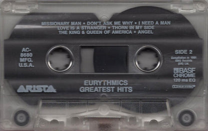 Eurythmics - Greatest Hits *CASSETTE* | Near Mint (NM) Near Mint (NM) - SYNTH-POP / USED *NEAR MINT*
