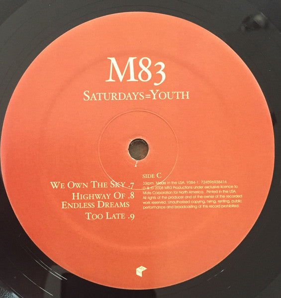 M83 - Saturdays = Youth (VINYL 2xLP MUTE MUTE 9384-2 2008) | Near Mint (NM or M-) Near Mint (NM) - SYNTH-POP / USED *NEAR MINT*