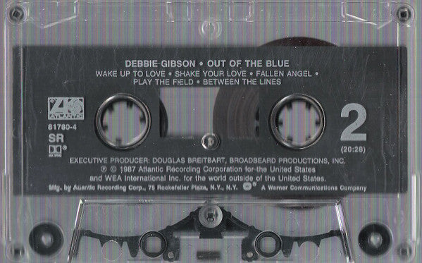 Debbie Gibson - Out Of The Blue *CASSETTE* | Near Mint (NM) Near Mint (NM) - SYNTH-POP / USED *NEAR MINT*