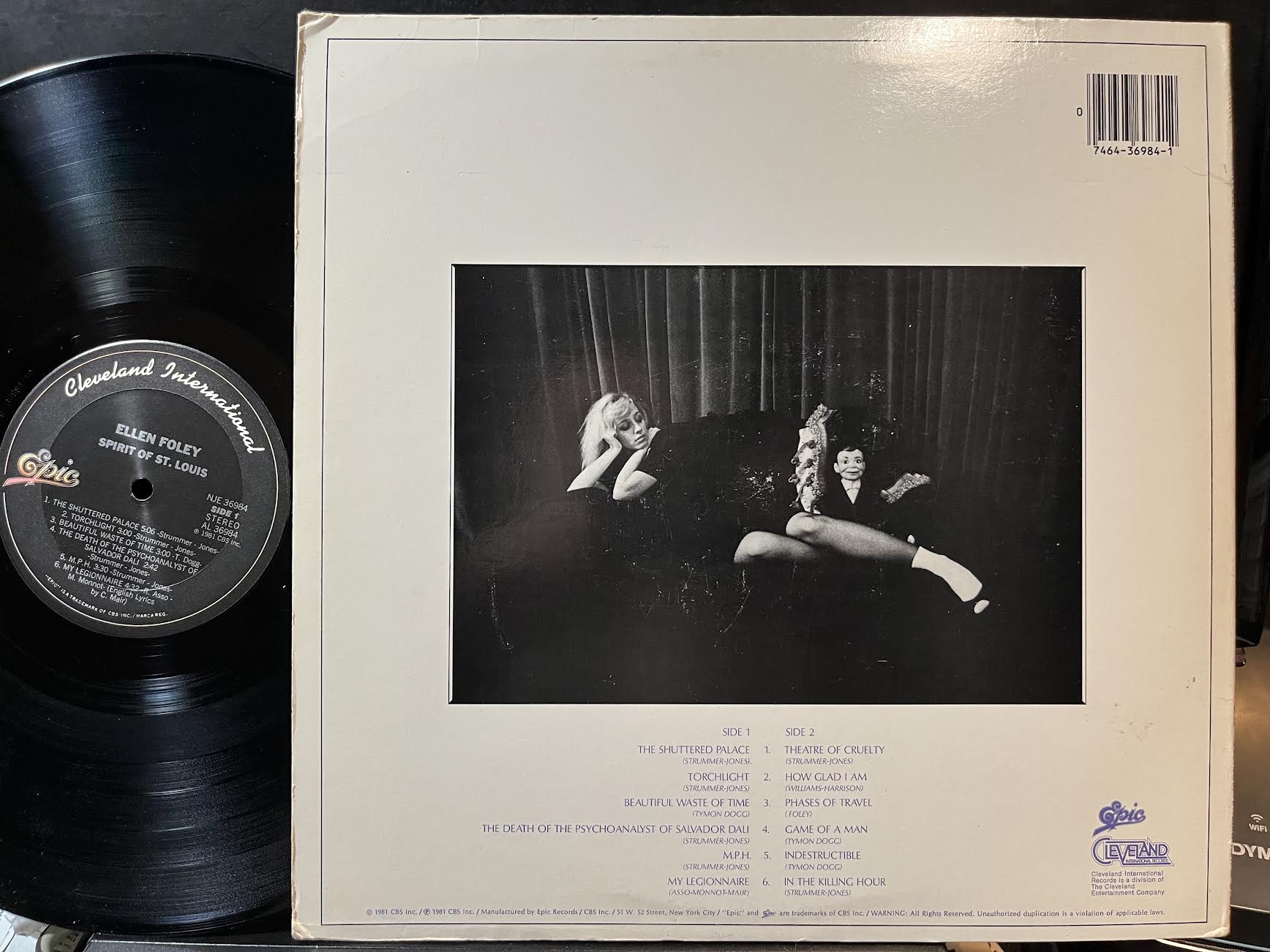 Ellen Foley - Spirit Of St. Louis (VINYL) | Near Mint (NM) Excellent+ (EX+) - SYNTH-POP / USED *NEAR MINT*