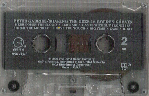 Peter Gabriel - Shaking The Tree: Sixteen Golden Greats *CASSETTE* | Near Mint (NM) Near Mint (NM) - SYNTH-POP / USED *NEAR MINT*