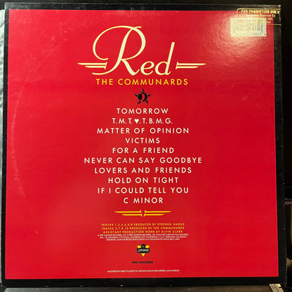 The Communards - Red (VINYL LP) | USED Near Mint (NM or M-) Near Mint- (NM-) - SYNTH-POP / USED *NEAR MINT*