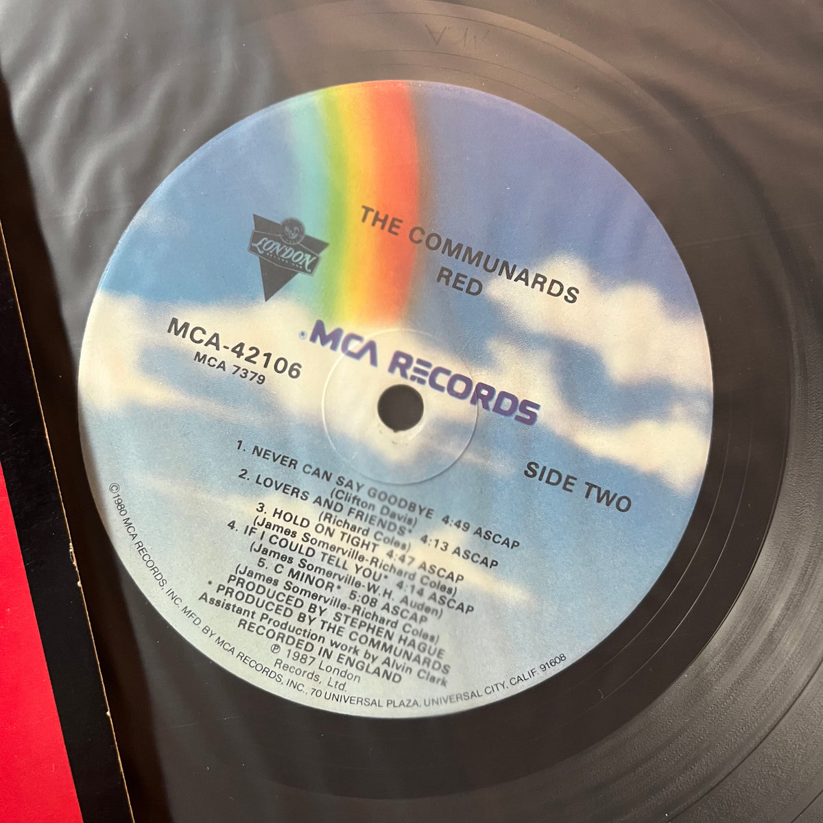 The Communards - Red (VINYL LP) | USED Near Mint (NM or M-) Near Mint- (NM-) - SYNTH-POP / USED *NEAR MINT*