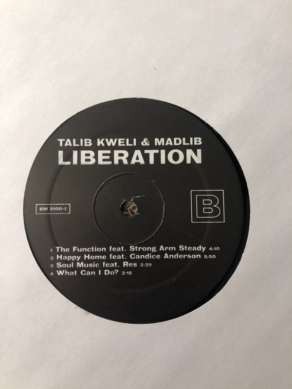 Talib Kweli + Madlib Liberation Blacksmith Music LP, Album, RE Mint (M) Mint (M)
