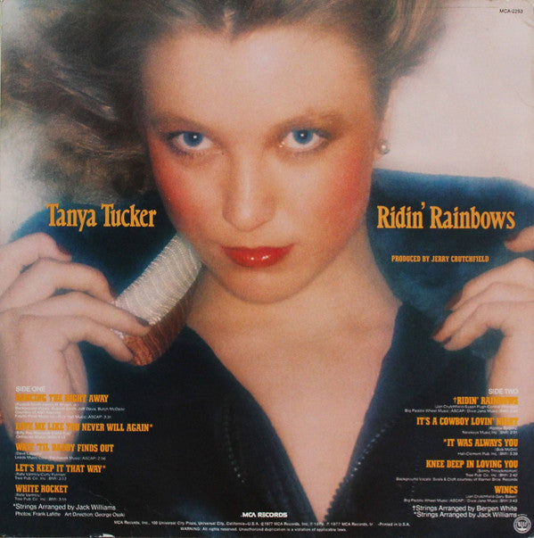 Tanya Tucker Ridin' Rainbows MCA Records LP, Album, Glo Very Good Plus (VG+) Very Good Plus (VG+)