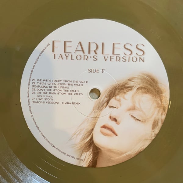 Taylor Swift Fearless (Taylor's Version) Republic Records 3xLP, Album, Gol Mint (M) Mint (M)